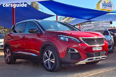Red 2017 Peugeot 3008 Wagon Gt Line