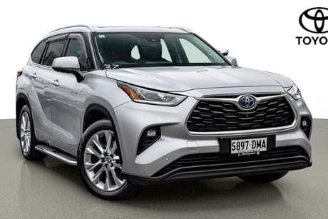 Silver 2021 Toyota Kluger Wagon Grande Hybrid Awd