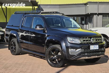 Black 2018 Volkswagen Amarok Dual Cab Utility V6 Tdi 580 Ultimate