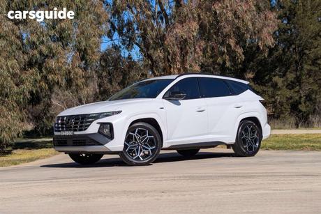 White 2023 Hyundai Tucson Wagon N Line (Fwd)