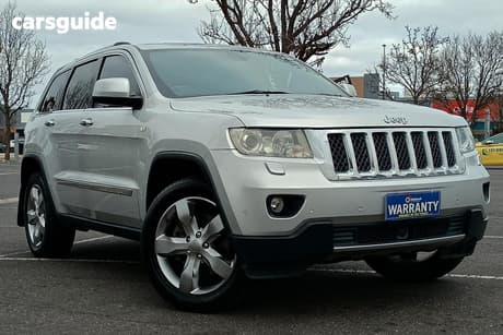 Silver 2012 Jeep Grand Cherokee Wagon Overland (4X4)