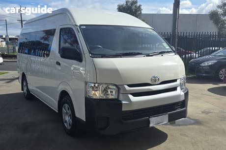 White 2018 Toyota HiAce Bus Commuter