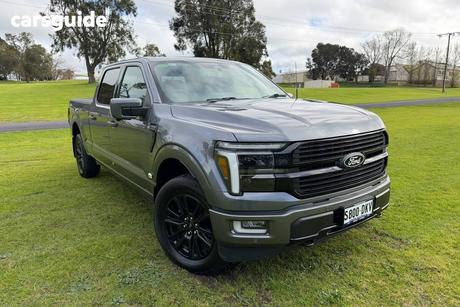 Grey 2024 Ford F150 Double Cab Pick Up Platinum Lwb (4X4)
