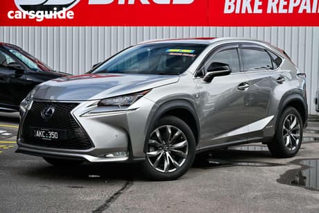 Silver 2016 Lexus NX300H Wagon F Sport Hybrid (Awd)