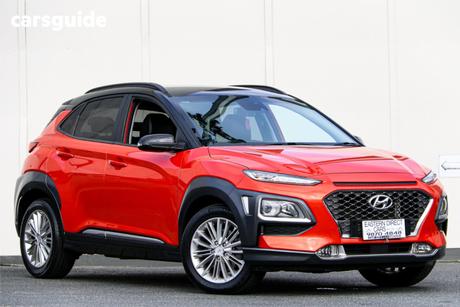 Red 2018 Hyundai Kona Wagon Elite