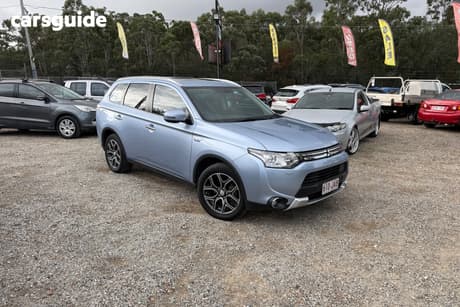 Silver 2014 Mitsubishi Outlander Wagon Aspire Phev Hybrid