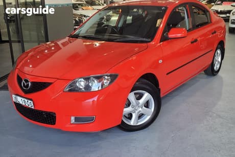 Red 2008 Mazda 3 Sedan Neo