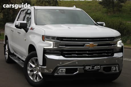 White 2021 Chevrolet Silverado Crew Cab Utility 1500 Ltz Premium Tech Pack