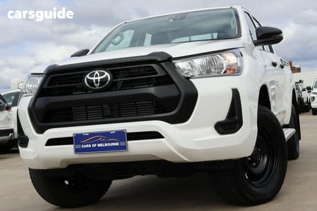 White 2023 Toyota Hilux Double Cab Pick Up Workmate Hi-Rider (4X2)