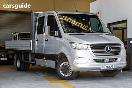 Silver 2020 Mercedes-Benz Sprinter Dual Cab Chassis 519Cdi Vs30 Lwb Rwd 5.00T