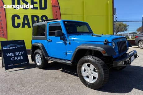 Blue 2011 Jeep Wrangler Softtop Sport (4X4)