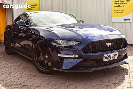 Blue 2018 Ford Mustang Coupe Fastback Gt 5.0 V8