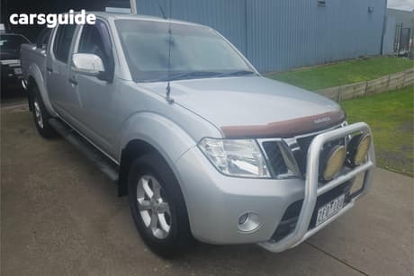 Silver 2011 Nissan Navara Dual Cab Utility St-X 550 (4X4)