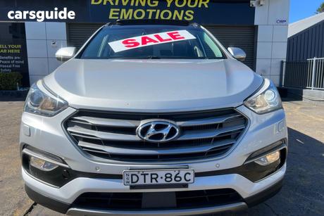 Silver 2016 Hyundai Santa FE Wagon Highlander Crdi (4X4)