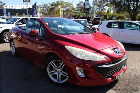 Red 2010 Peugeot 308 Cabriolet Cc