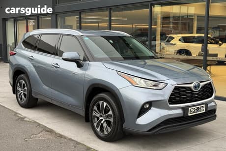Blue 2021 Toyota Kluger Wagon Gxl Hybrid Awd