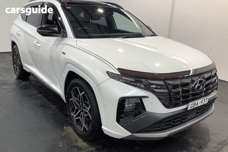 White 2021 Hyundai Tucson Wagon Highlander N Line (Awd)