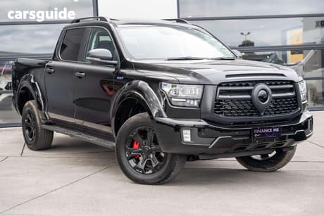 Black 2026 GWM Cannon Alpha Dual Cab Utility Ultra Phev (4X4)