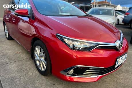 Red 2016 Toyota Corolla Hatchback Ascent Sport