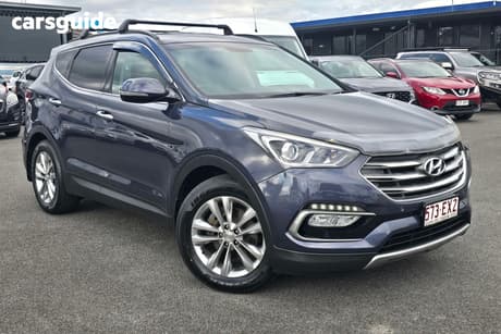 Blue 2017 Hyundai Santa FE Wagon Elite Crdi (4X4)