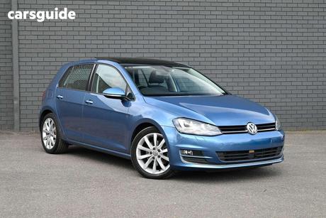 Blue 2016 Volkswagen Golf Hatchback 110 Tsi Highline