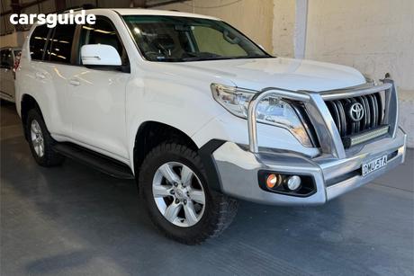 White 2014 Toyota Landcruiser Prado Wagon Gxl (4X4)