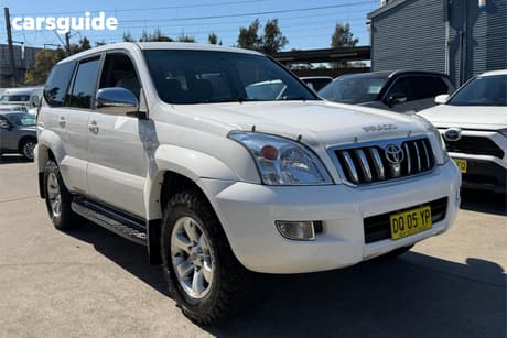 White 2008 Toyota Landcruiser Prado Wagon Gxl (4X4)