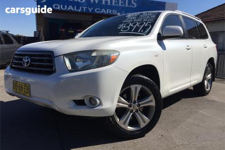 White 2009 Toyota Kluger Wagon Kx-S (4X4)