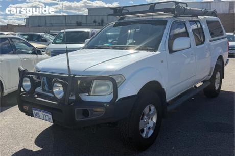 White 2011 Nissan Navara Dual Cab Pick-up St (4X4)
