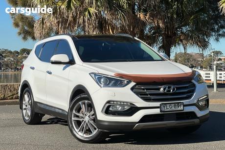 White 2017 Hyundai Santa FE Wagon Highlander Crdi (4X4)