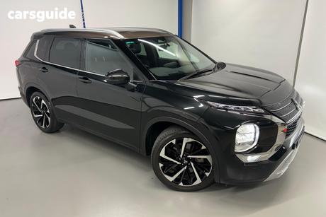 Black 2023 Mitsubishi Outlander Wagon Exceed Tourer 7 Seat (Awd)