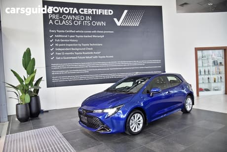 Blue 2024 Toyota Corolla Hatchback Ascent Sport