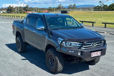 Grey 2015 Toyota Hilux Dual Cab Utility Sr5 (4X4)