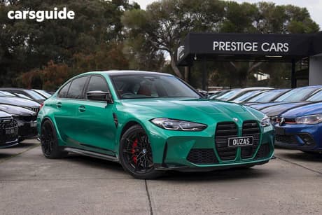 Green 2021 BMW M3 Saloon Competition