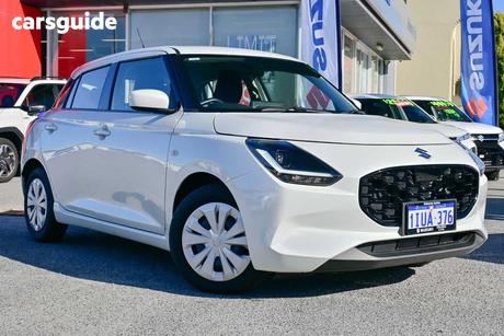 White 2025 Suzuki Swift Hatchback Hybrid