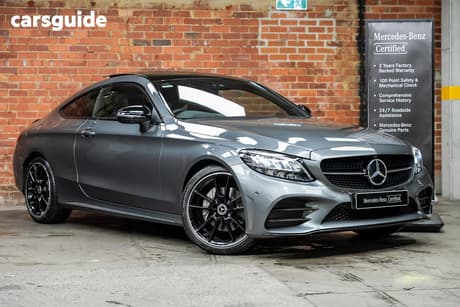 Grey 2022 Mercedes-Benz C200 Coupe