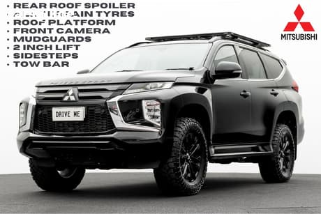 Black 2022 Mitsubishi Pajero Sport Wagon Gsr (4Wd) 7 Seat