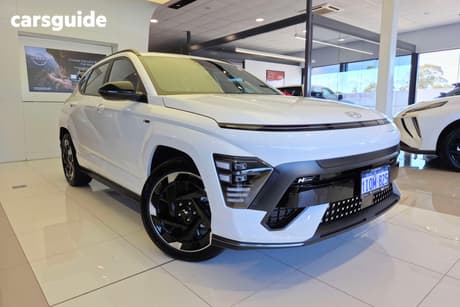 White 2025 Hyundai Kona Wagon Electric Premium N Line