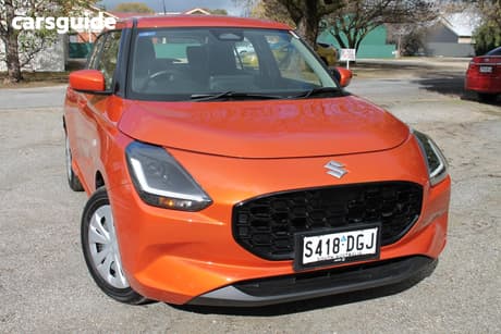 Orange 2025 Suzuki Swift Hatchback Hybrid