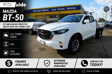 White 2024 Mazda BT-50 Freestyle Cab Chassis Xt (4X4)