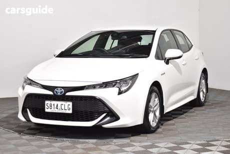 White 2021 Toyota Corolla Hatchback Ascent Sport Hybrid