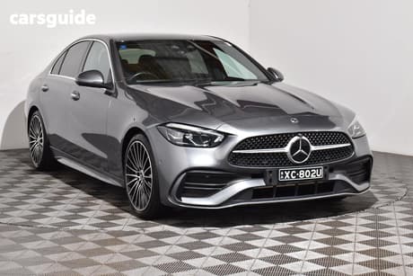 Grey 2022 Mercedes-Benz C300 Sedan Mhev