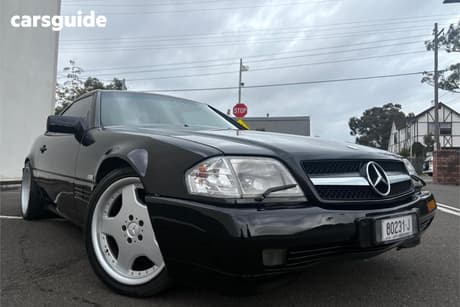 Black 1991 Mercedes-Benz 500 Convertible Sl