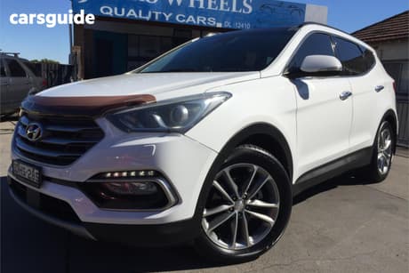 White 2015 Hyundai Santa FE Wagon Highlander Crdi (4X4)