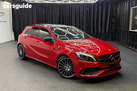 Red 2017 Mercedes-Benz A250 Hatchback Sport