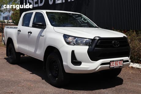 White 2021 Toyota Hilux Cab Chassis Workmate