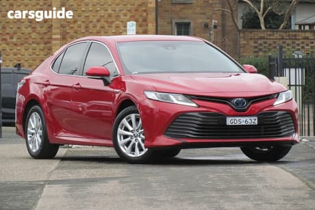 Red 2021 Toyota Camry Sedan Ascent