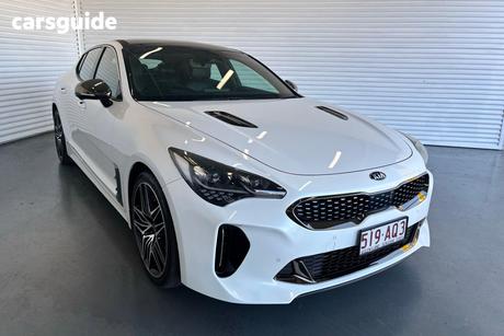 White 2020 Kia Stinger Sedan Gt (Black Leather)