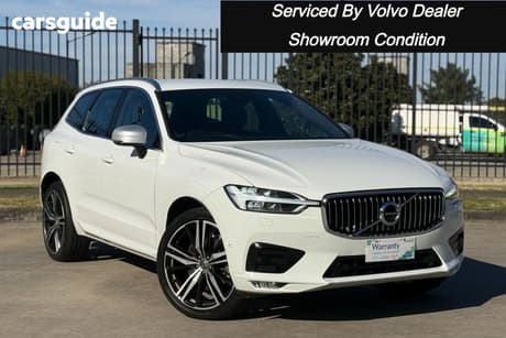 White 2018 Volvo XC60 Wagon D5 R-Design
