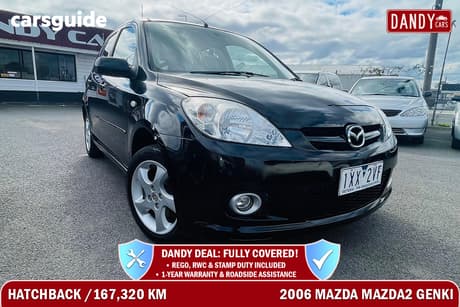 Black 2006 Mazda 2 Hatchback Genki